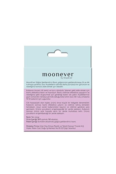 moonever by stopever Göğüs Şekillendirici Bant + Silikon Göğüs Ucu Kapatıcı
