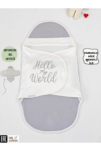 Tomuycuk 100% Cotton Orthopedic Sleeping Bag for Baby Girl - Newborn Out 0-9 Months