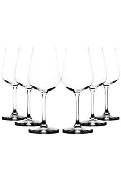 ALSAIF Bohemia Drinking Glass Set Of 6 Pieces, 490ml, Transparent Glass