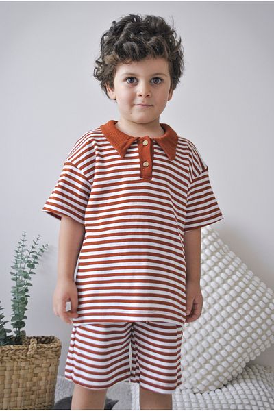 MiaBaby Set de costum cu dungi duble