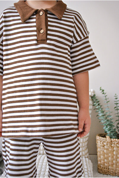 MiaBaby Double Striped Suit Set