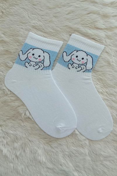 Esinti Șosete din bumbac cu model – șosete unisex pentru bărbați și femei, compatibile cu colegiu și pantofi sport