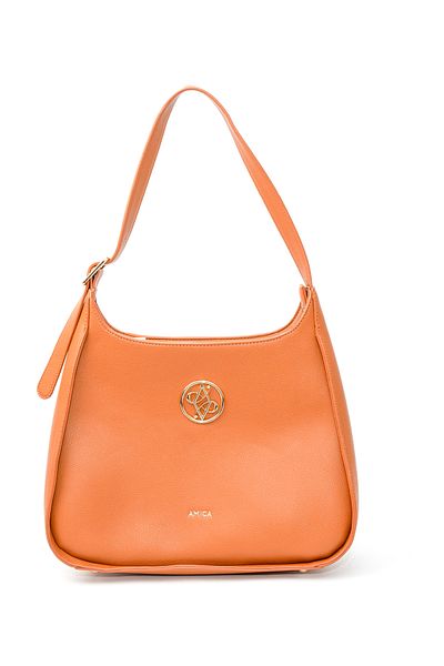 AMICA Chiara Hobo Women's Crossbody Handbag In Leather Texture With Shoulder Strap