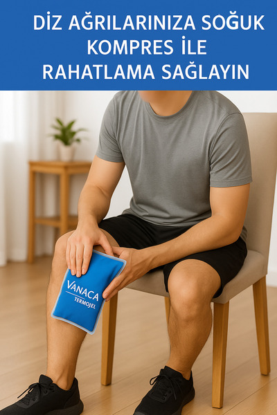 Vanaca Grup 10 Adet Sıcak Soğuk Kompres Jel Buz Paketi, Tekrar Kullanılabilir Isıtıcı, Soğutucu Termojel 13x26cm