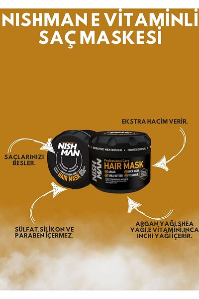 NISHMAN Vegan Ultimate Complex / Inca Inchi,argan,shea Butter,vitamin E Hair Mask 300ml