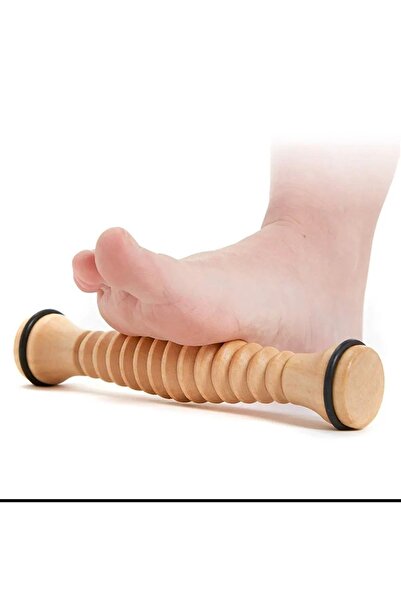 WooDanica Ahşap Ayak Masaj Aleti Rahatlatıcı Kan Dolaşımı Refleksoloji Aleti Foam Roller