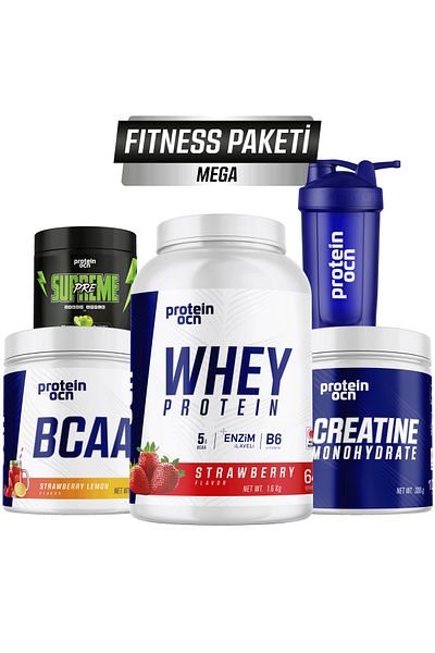Proteinocean Mega Fitness Pack - Strawberry, Strawberry and Lemon Style