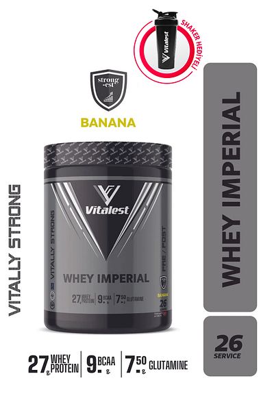 Vitalest Whey Imperial - 988 Gr. Banana Flavored Protein Powder