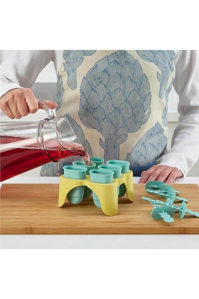 IKEA Uppfylld Ice Cream Mold Turquoise-Yellow 6 Pieces 00533239