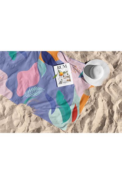 ASDİVA Bohemian Pattern Digital Printing Beach Towel 75X150