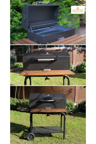 Genel Markalar Emaye Barbekü Gc 075 Bbq Mangal Mat Renk