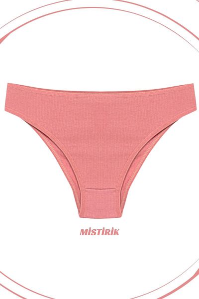 MİSTİRİK Chiloți sport model Taranto cu talie înaltă, cu țesătură moale și elastică, culoare roz pastel