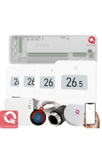 Quicksmart Pachet de automatizare a încălzirii prin pardoseală wireless Q20