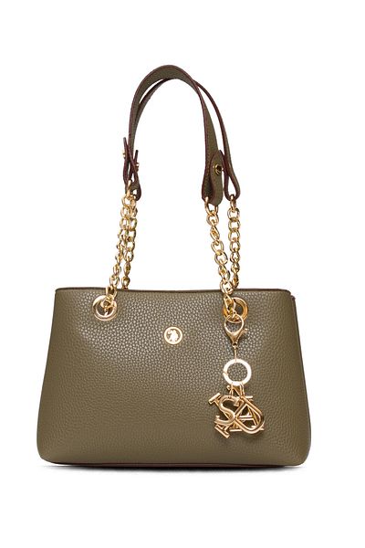 U.S. Polo Assn. Khaki Women's Shoulder Bag Us25539