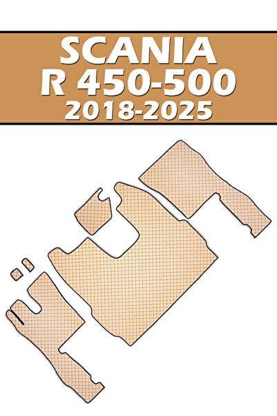 VIPTIRSHOP SCANIA R-450-500-540-560 متوافق (2018-2025) سجادة مبطنة بالجلد