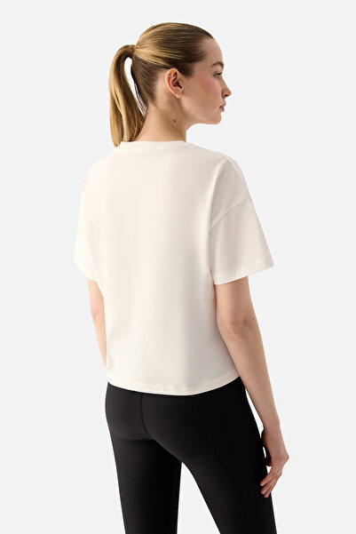 Superstacy Tricou Noya scurt oversize crem