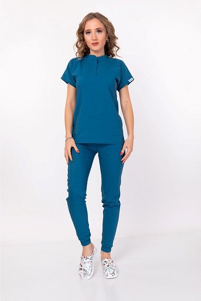 Nur Medikal Giyim Model Oil Blue Çağla Guler de judecător cu fixare rapidă Doctor Asistentă Spital Scrubs Costum chirurgical