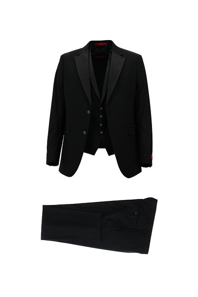 Kiğılı Mono Collar Slim Fit Tuxedo with Vest - Groom Suit