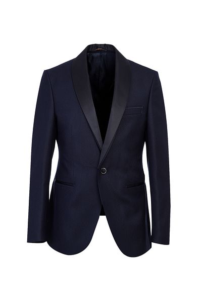 Abdullah Kiğılı Slim Fit Slim Fit Shawl Collar Patterned Tuxedo / Groom Dress