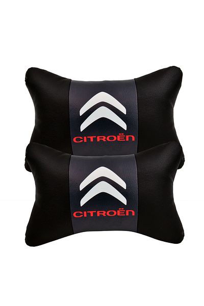 AYAZGRUP 2 bucăți Citroën Logo ștergabil imprimat digital ortopedic pernă auto pentru gât