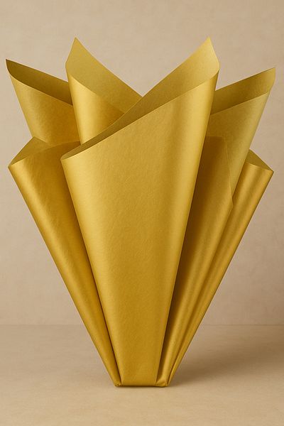 OLİ Art Gold Bullet Paper 50X70Cm 15Pcs Gift Wrapping Package Paper Box Ornament