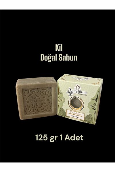 ANTEPLİHANI Clay Soap, Clay, Natural Handmade Natural Soap (1 Piece 125 Gr)