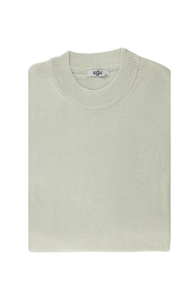 Kiğılı Plus Size Bato Collar Cotton Knitwear Sweater