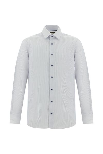 Abdullah Kiğılı Non Iron Patterned Long Sleeve Cotton Shirt