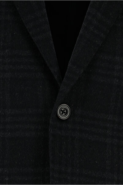 Abdullah Kiğılı Relax Fit Rahat Kesim Ekose Kaşmir Ceket