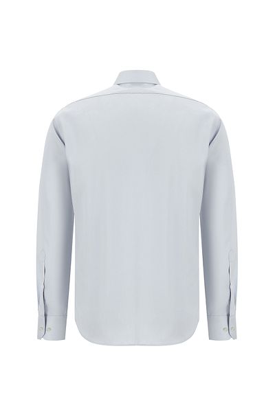 Abdullah Kiğılı Non Iron Satin Cotton - LonG Sleeve Slim Fit Shirt