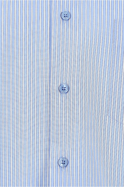 Abdullah Kiğılı Uzun Kol Klasik Çizgili Pamuk Gömlek