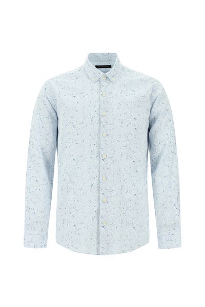 Abdullah Kiğılı linen Shirt - lonG Sleeve, Slim Fit, Sport Printed