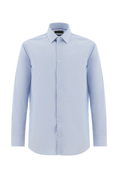 Abdullah Kiğılı Long Sleeve Non Iron Classic Patterned Cotton Shirt