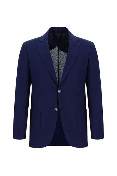 Abdullah Kiğılı Slim Fit Slim Fit Linen Jacket