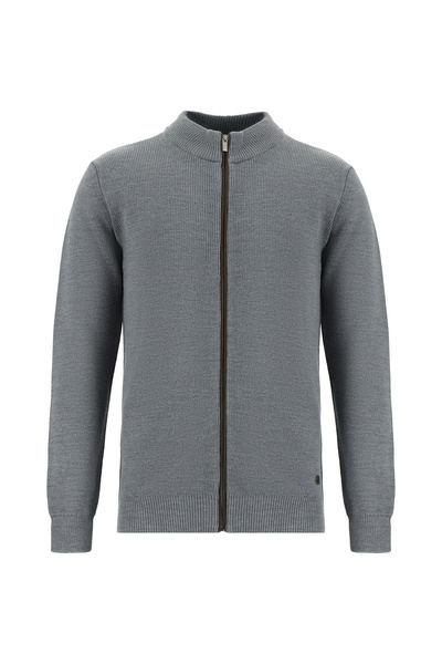 Kiğılı Cardigan din lână cu fermoar