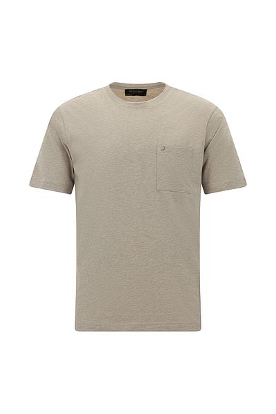 Kiğılı Crew Neck Regular Fit Embroidered Cotton T-Shirt
