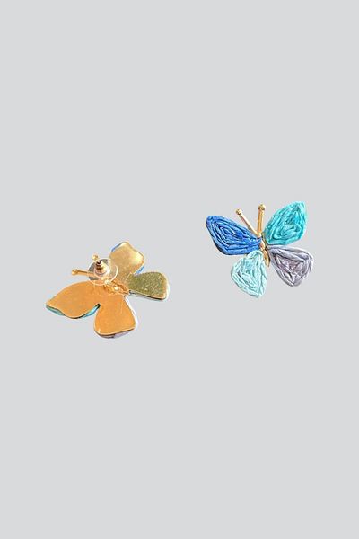 stravis Wicker Butterfly Earrings