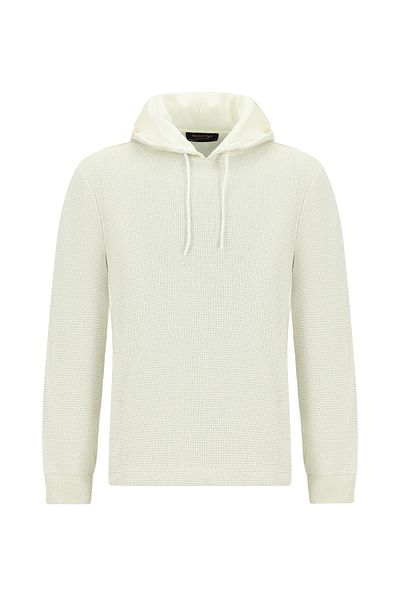 Abdullah Kiğılı Hooded Regular Fit Patterned Cotton Sweatshirt