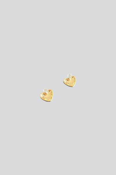 stravis Enameled Heart Earrings