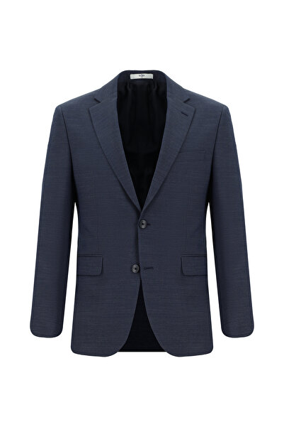 Kiğılı Slim Fit Dar Kesim Yünlü Klasik Desenli Takım Elbise