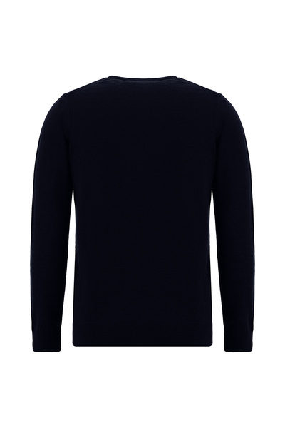 Abdullah Kiğılı Велосипедний комір, регулярний крій, вовняний кашеміровий трикотажний светр