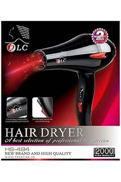 DLC Professional Hair Dryer | 1650W | Lightweight & Fast Drying
