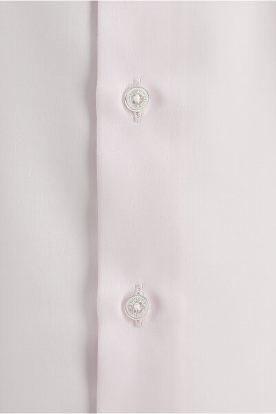 Abdullah Kiğılı Non Iron Satin - Cămașă clasică din bumbac cu mânecă lungă