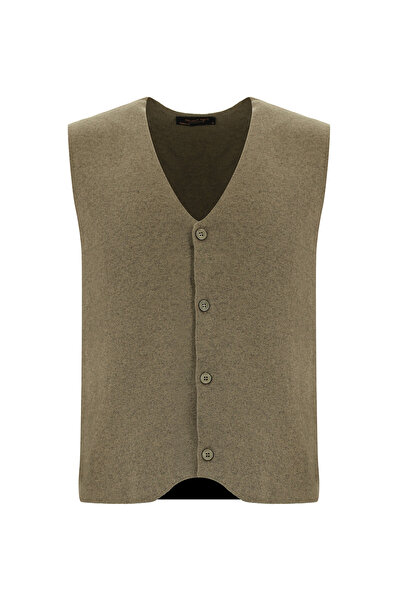 Abdullah Kiğılı V-Neck Wool Knitwear Vest