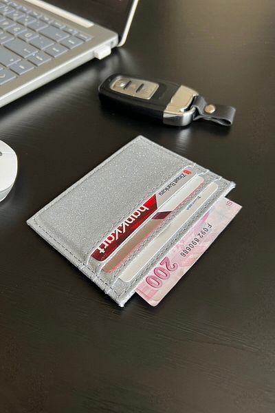stravis Silvery Gray Card Holder