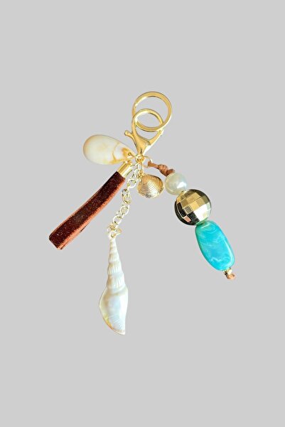 stravis Seashell Detail Keychain Bag Charm