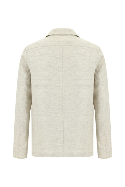 Abdullah Kiğılı Jachetă de in cu model - Fit regulat