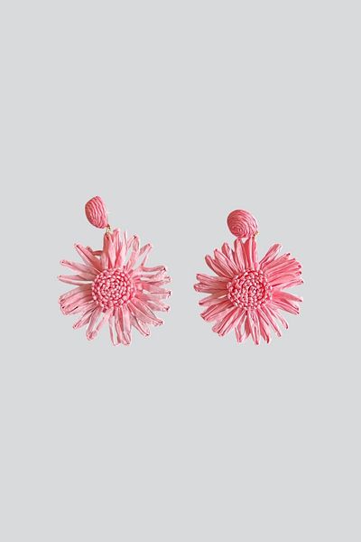 stravis Wicker Flower Earrings