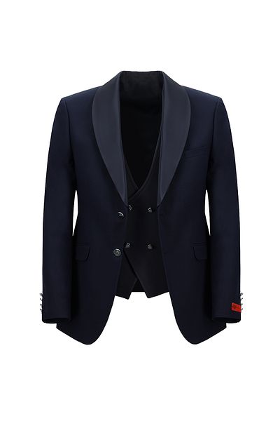 Kiğılı Slim Fit Slim Fit Tuxedo & Groom Suit with Shawl Collar Vest