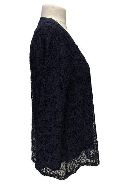 HESNA Navy Blue Evening Dress Set - Fate Jacket Included